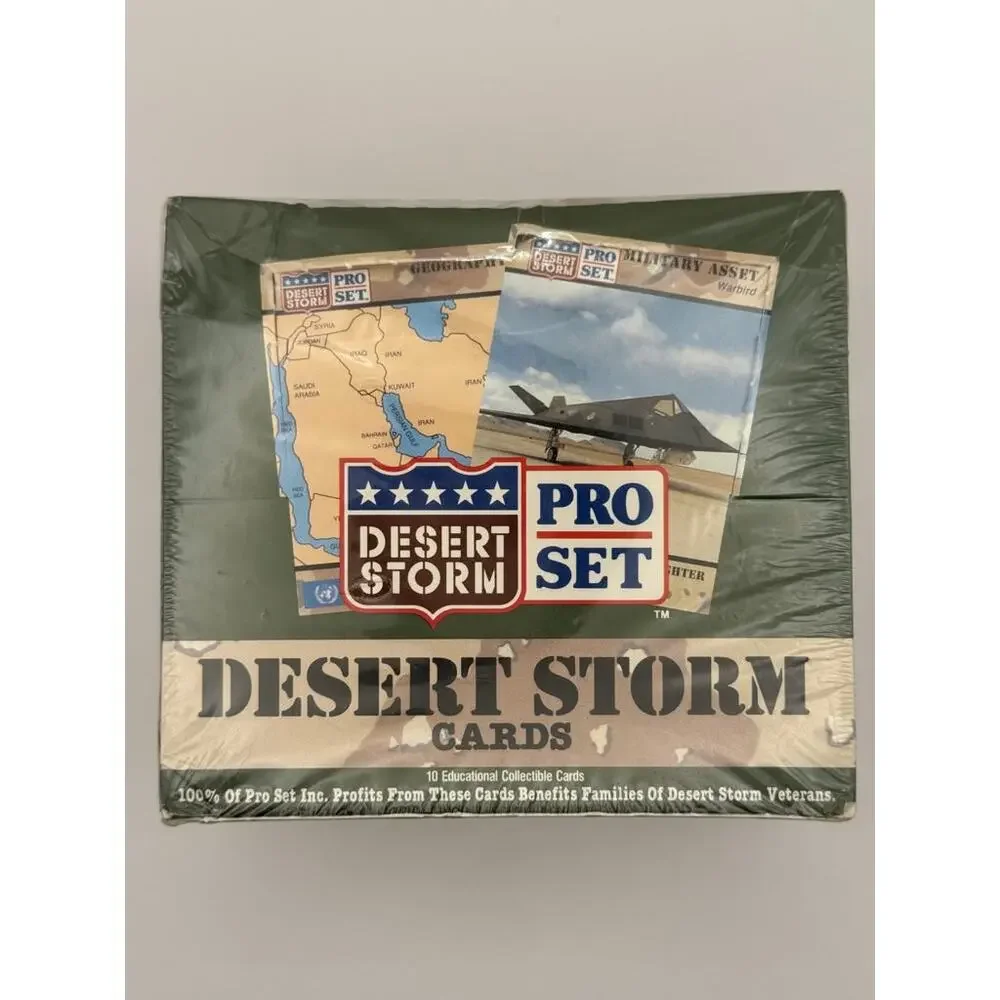 1991 Desert Storm Pro Set Trading Cards 2 Box Lot Gulf War Military Collectible